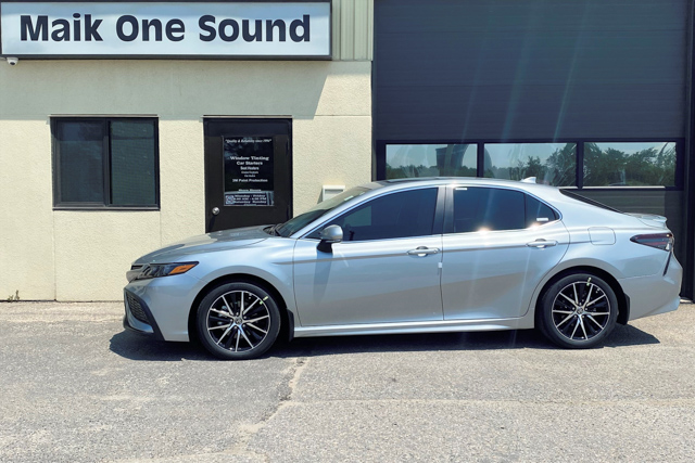 Toyota 2023 Camry with professional window tint in North Bay